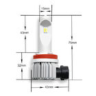 ampoule de lampe du brouillard H7 de 120w 2pcs 9005, ampoule de phare de 14400lm LED