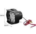 lumières auxiliaires de moto de l'oeil de lynx 9Bead, 3030 lumières d'entraînement de moto de LED