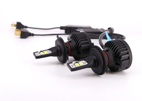 Bleu de l'ampoule 6500K de phare de la voiture LED de H4 4PCS 9000lm