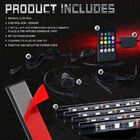 Lumières d'Underglow de voiture de Bluetooth 60W d'APPLI, kit de 2.5M Underglow Neon Lights
