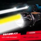 Moto LED Chip Bi Laser Headlight Bulbs, phares 5500K à rayon laser