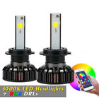 Ampoules de phare de rechange de Bluetooth 28W LED, phares changeants de la couleur 3000LM