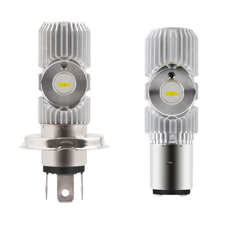 Antibrouillard blanc de 6500K Ba20d DRL pour le vélo, ampoules de phare de la moto 1200LM