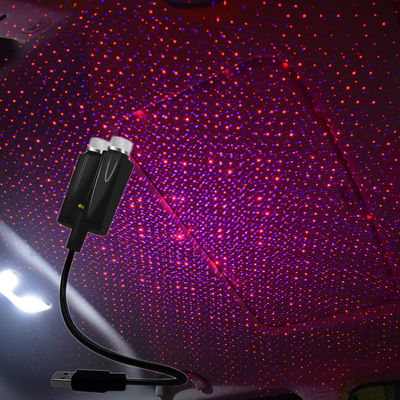 Lampe ambiante de l'atmosphère de toit de nuit de ciel de deux de couleur de voiture lumières d'USB